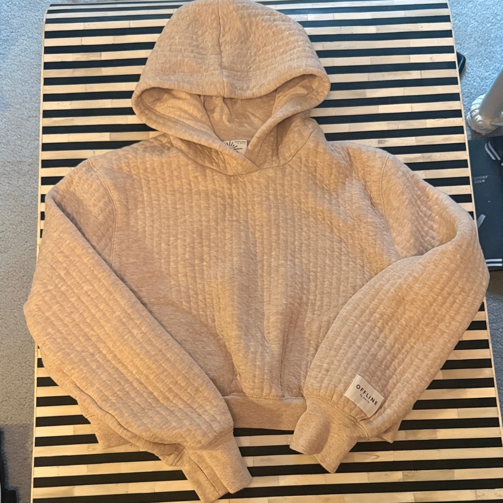 Aerie Offline cropped hoodie. Super soft. Size S.